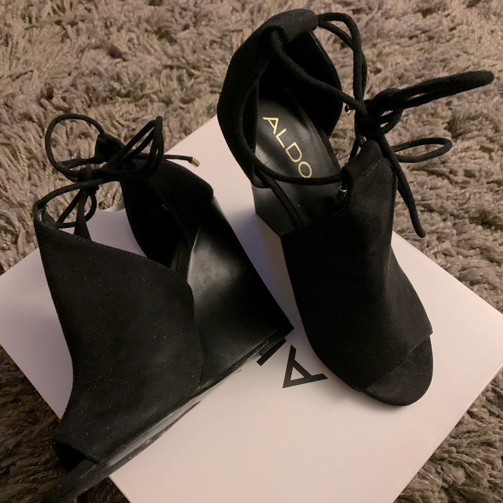 Aldo’s Peep Toe Wedge Heels